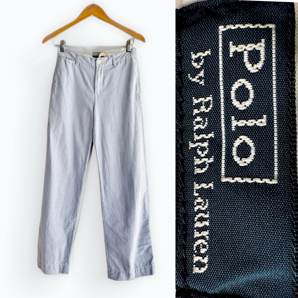 Vintage Polo Ralph Lauren Chino Pant oxford cloth Menswear Trouser Unisex 26-7”